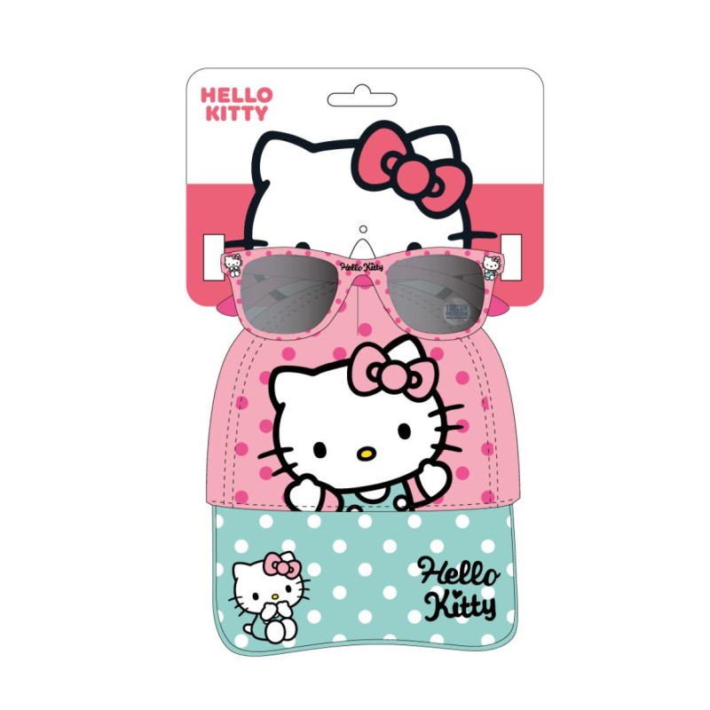 Set Casquette Baseball & Lunettes Enfant - Kitty Spots - Sanrio - Unisexe 