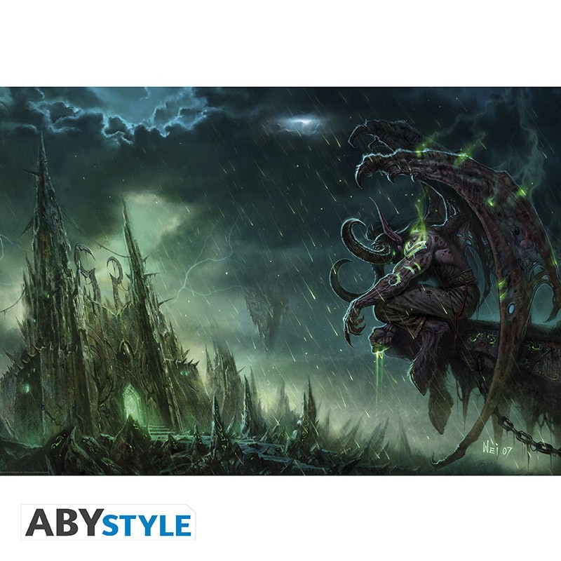 Poster - Illidan Hurlorage -World of Warcraft - Roulé et filmé