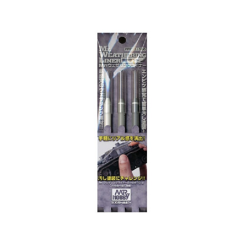 Set 3 crayons - Snow - Mr. Weathering