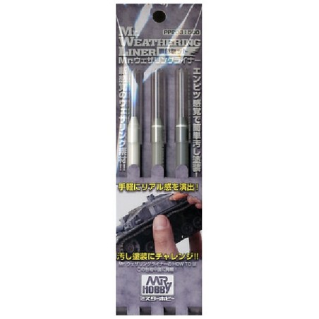 Set 3 crayons - Snow - Mr. Weathering