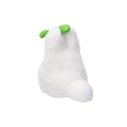 Peluche - Totoro blanc sous sa feuille - Mon voisin Totoro