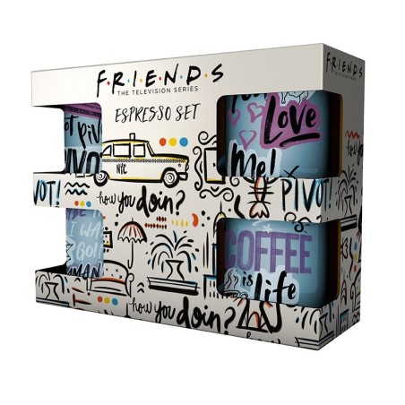 Set de 4 - Mini Mug - Doodle - Friends