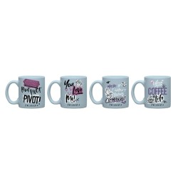 Set de 4 - Mini Mug - Doodle - Friends