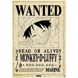Poster Parchemin - Wanted Luffy - One Piece