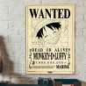 Poster Parchemin - Wanted Luffy - One Piece