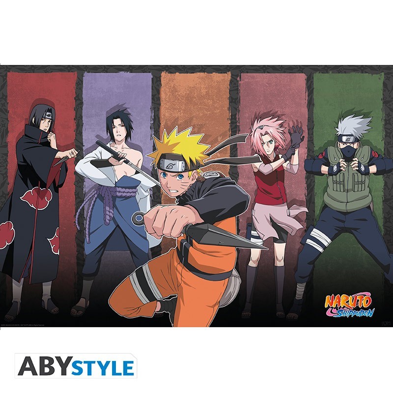 Poster - Naruto Shippuden - Naruto et alliés - roulé filmé (91.5x61)
