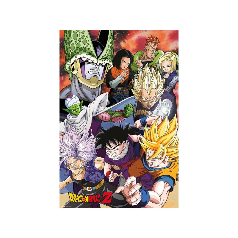 Poster - Arc Cell - Dragon Ball Z - Roulé et filmé