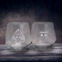 Pack de 2 - Verres - Ace & Luffy - One Piece