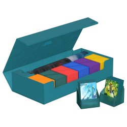 Boîte à Cartes Superhive 550+ - XenoSkin Bleu Pétrole