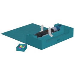 Boîte à Cartes Superhive 550+ - XenoSkin Bleu Pétrole