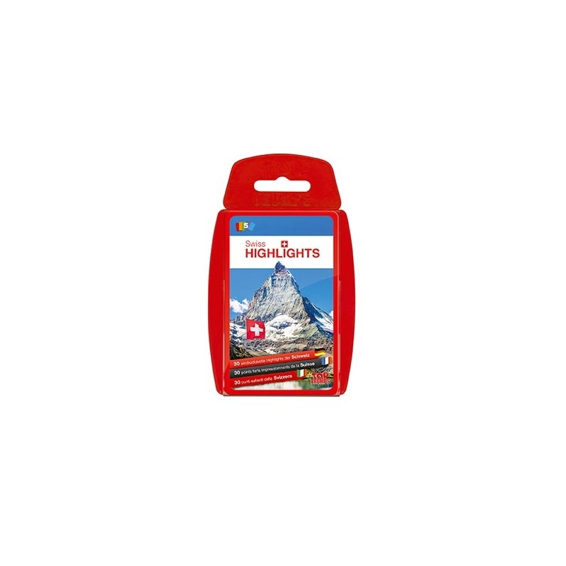 Top Trumps - Jeu de Bataille - Montagnes Suisses - (ALL/ FR/IT)