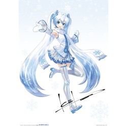 Poster Carton - Miku Bleu...