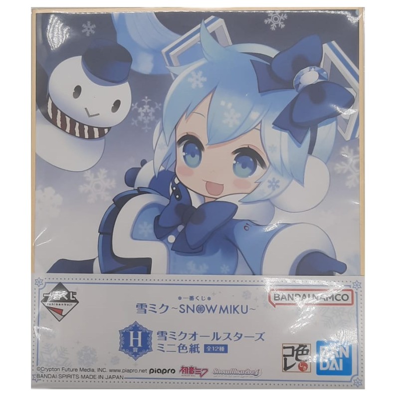 Shikishi Mini - Snow Miku (Lot H) - Snow Miku - Vocaloïd - Ichibanshô BNP62441
