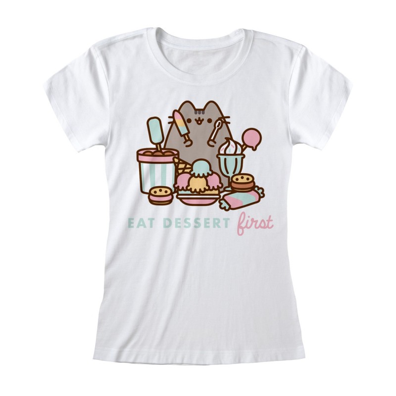 T-shirt - Pusheen - Eat Dessert first - XL Femme 