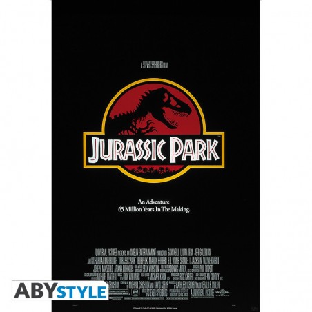 Poster - Affiche film - Jurassic Park - Roulé et filmé