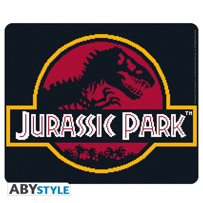 Tapis de souris - Jurassic Park - Pixel logo