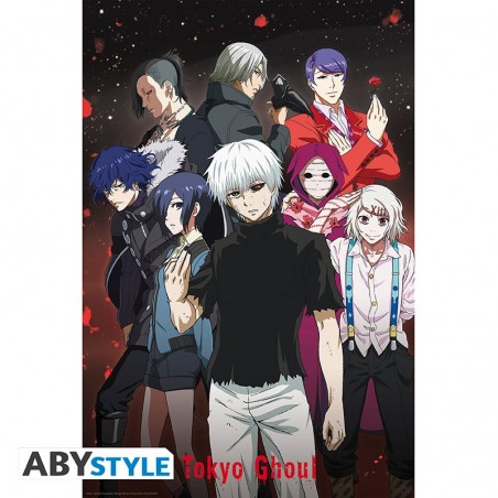 Poster - Groupe - Tokyo Ghoul - Roulé et filmé