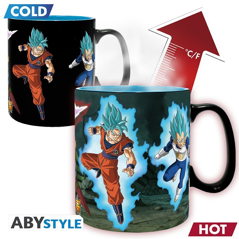 Mug - Thermo Réactif - Saiyans vs Black - Dragon Ball