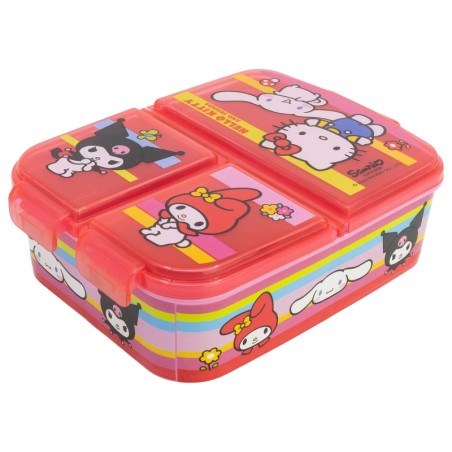 Boite à Repas - Kitty and Friends - Sanrio - Multi Compartiments
