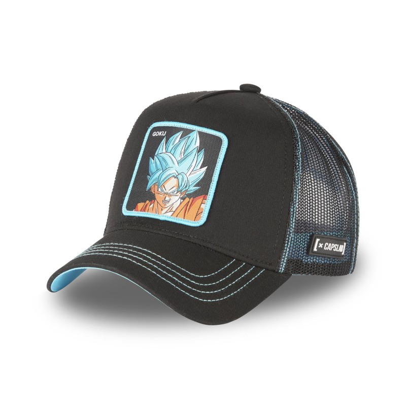 Casquette Trucker - Goku SSJ God SSJ (Noir) - Dragon Ball Super - U Unisexe 