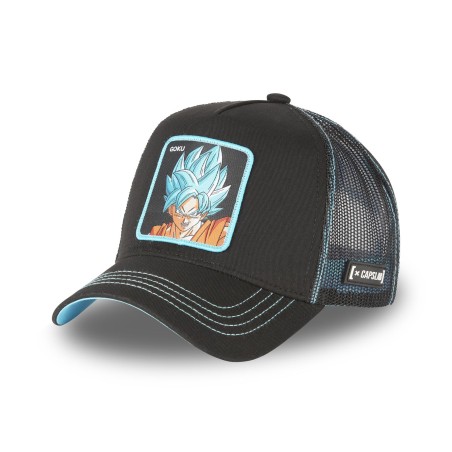 Casquette Trucker - Goku SSJ God SSJ (Noir) - Dragon Ball Super - U Unisexe 