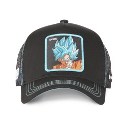 Casquette Trucker - Goku SSJ God SSJ (Noir) - Dragon Ball Super - U Unisexe 