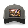 Casquette Trucker Premium - Straw Hat Crew (Noir/Gris) - One Piece - U Unisexe 
