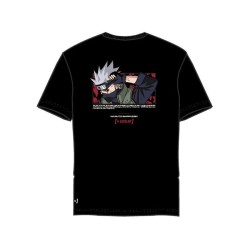 T-shirt - Kakashi Hatake & Kaléidoscope (Noir) - Naruto Shippuden - XL Unisexe 