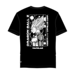 T-shirt - Vegeta Capsule Corp. (Noir) - Dragon Ball Z - M Unisexe 
