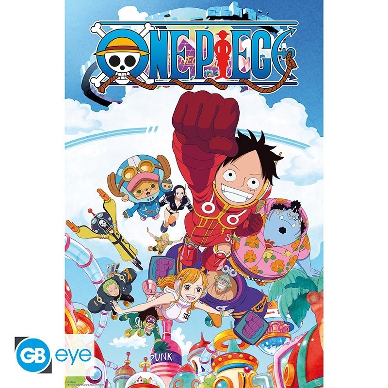 Poster - Egghead Couverture - One Piece - Roulé et filmé