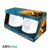 Pack de 2 - Verres - Le Poney Fringuant & Le Gondor - Le Seigneur des Anneaux