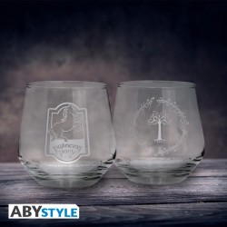 Pack de 2 - Verres - Le Poney Fringuant & Le Gondor - Le Seigneur des Anneaux