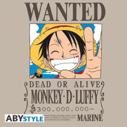 T-shirt - Vintage Wanted Luffy - One Piece - S Unisexe 