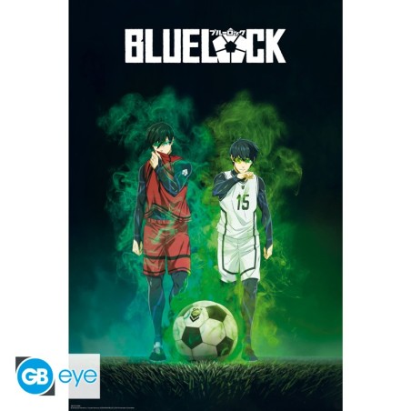 Poster - Isagi vs Rin - Blue Lock - Roulé et filmé