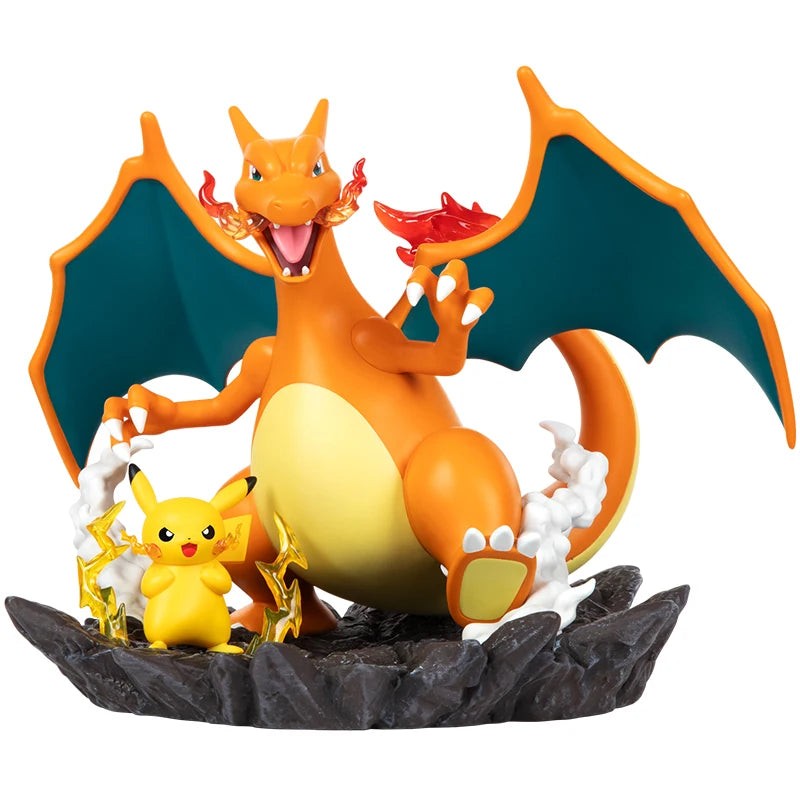 Pikachu & Dracaufeu - Pokemon - Prime Figure