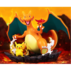 Pikachu & Dracaufeu - Pokemon - Prime Figure
