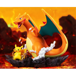 Pikachu & Dracaufeu - Pokemon - Prime Figure