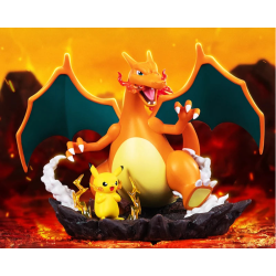 Pikachu & Dracaufeu - Pokemon - Prime Figure