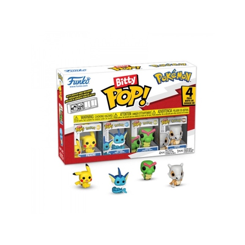 Pack de 4 - Pikachu - Pokemon - Bitty POP