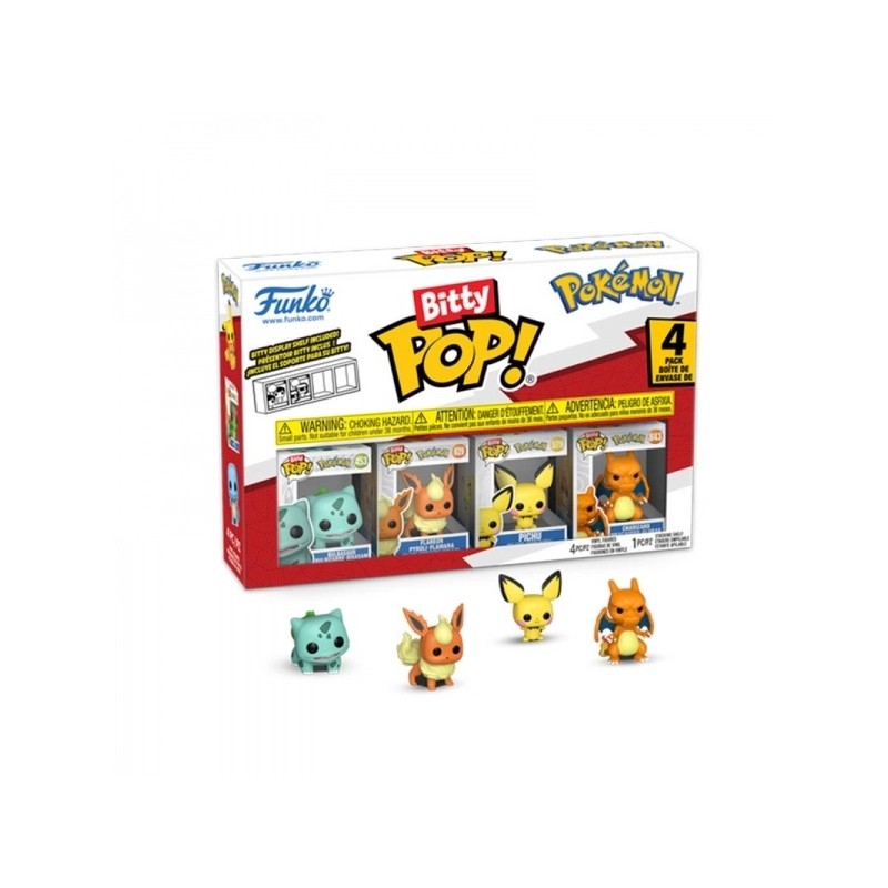 Pack de 4 - Bulbizarre - Pokemon - Bitty POP