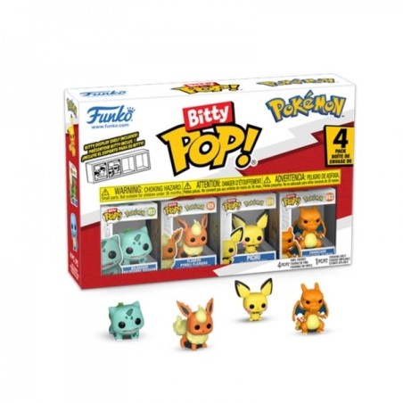 Pack de 4 - Bulbizarre - Pokemon - Bitty POP