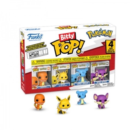 Pack de 4 - Salamèche - Pokemon - Bitty POP