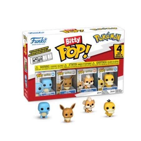 Pack de 4 - Carapuce - Pokemon - Bitty POP