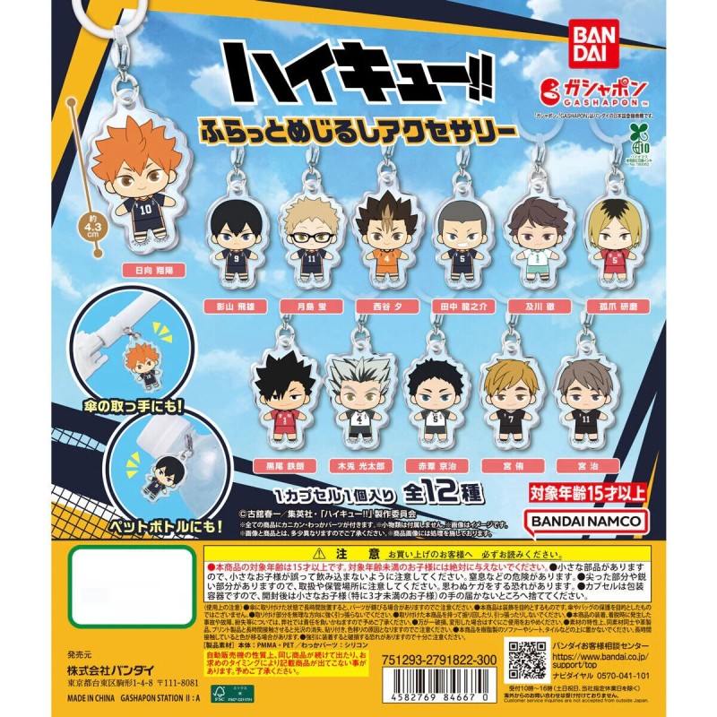 Gashapon - Flat Personnal Marker Charm - Haikyu