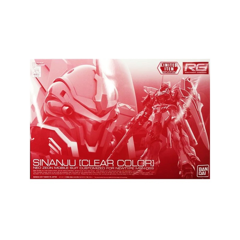 Real Grade - Sinanju Clear Color - Gundam : Unicorn