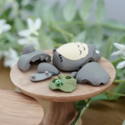 Puzzle - Totoro Gris Feuille - Totoro 3D