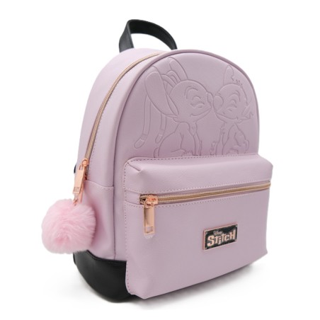 Sac à dos - Backpack - Angel & Stitch rose - Lilo & Stitch