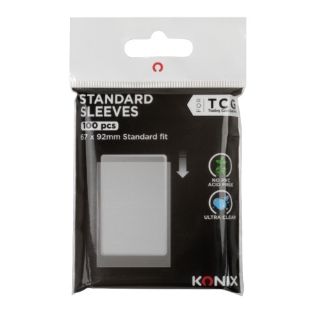 Protèges Cartes 100 pièces - Standard Sleeves - taille Standard - transparent