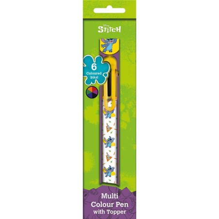 Stylo 6 Couleurs - Stitch - Lilo & Stitch