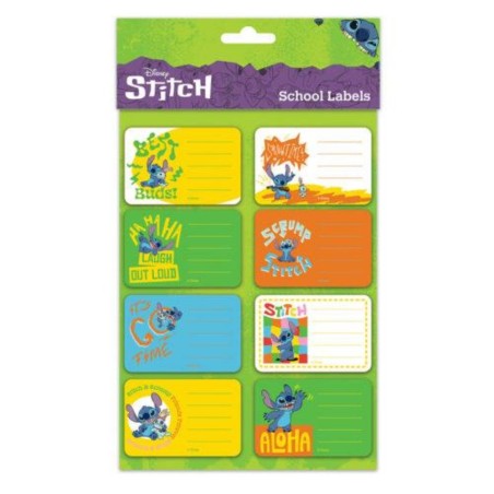 Étiquettes Scolaires - Stitch & Souillon - Lilo & Stitch